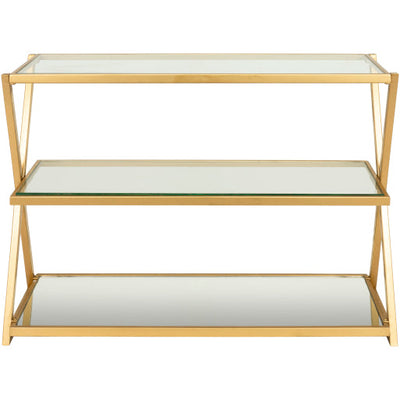 product image for Aliya  Glass Chrome Console Table Flatshot 2 Image 73