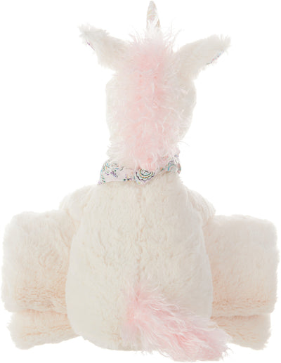 product image for Plush Lines Handcrafted Unicorn with Blanket Kids Ivory Plush Animal 42