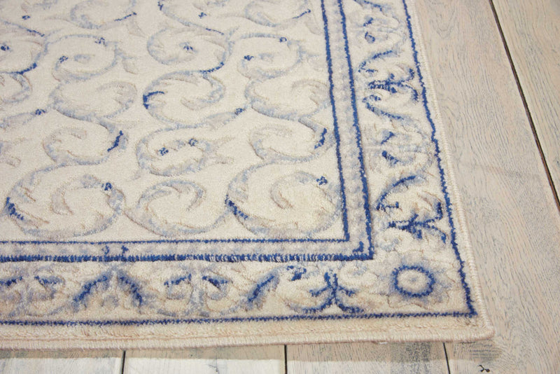 media image for somerset ivory blue rug by nourison nsn 099446317476 5 268