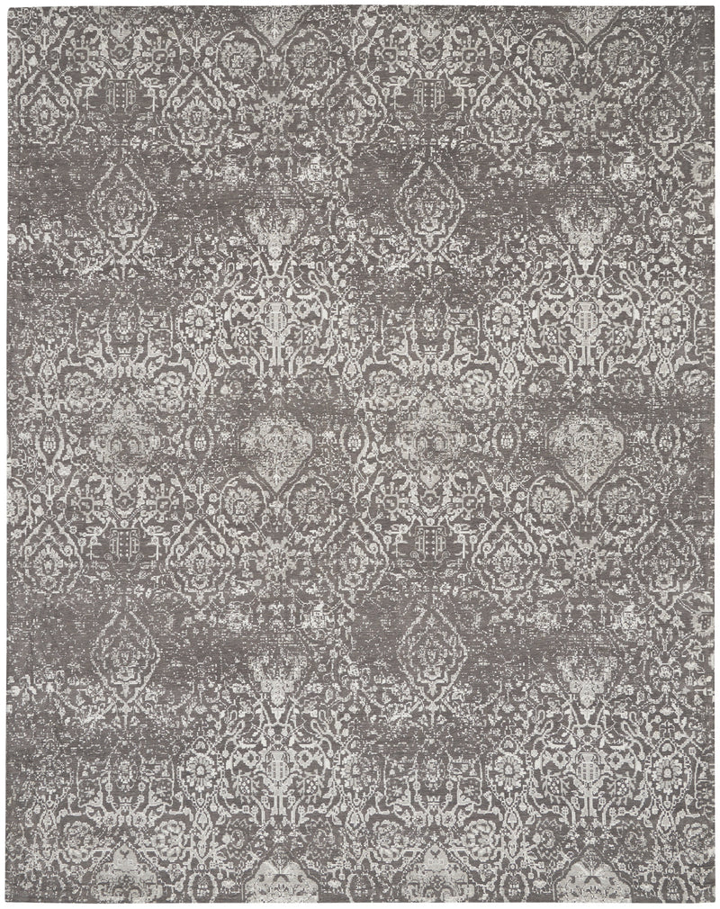 media image for damask dark grey rug by nourison 99446787897 redo 1 259