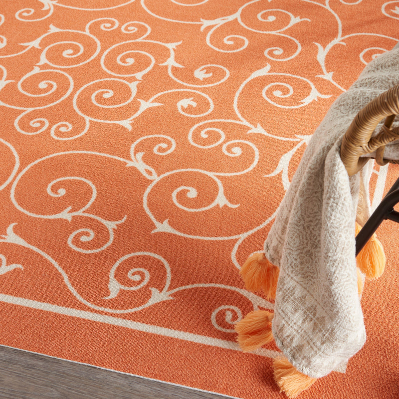 media image for home garden orange rug by nourison nsn 099446112132 10 249