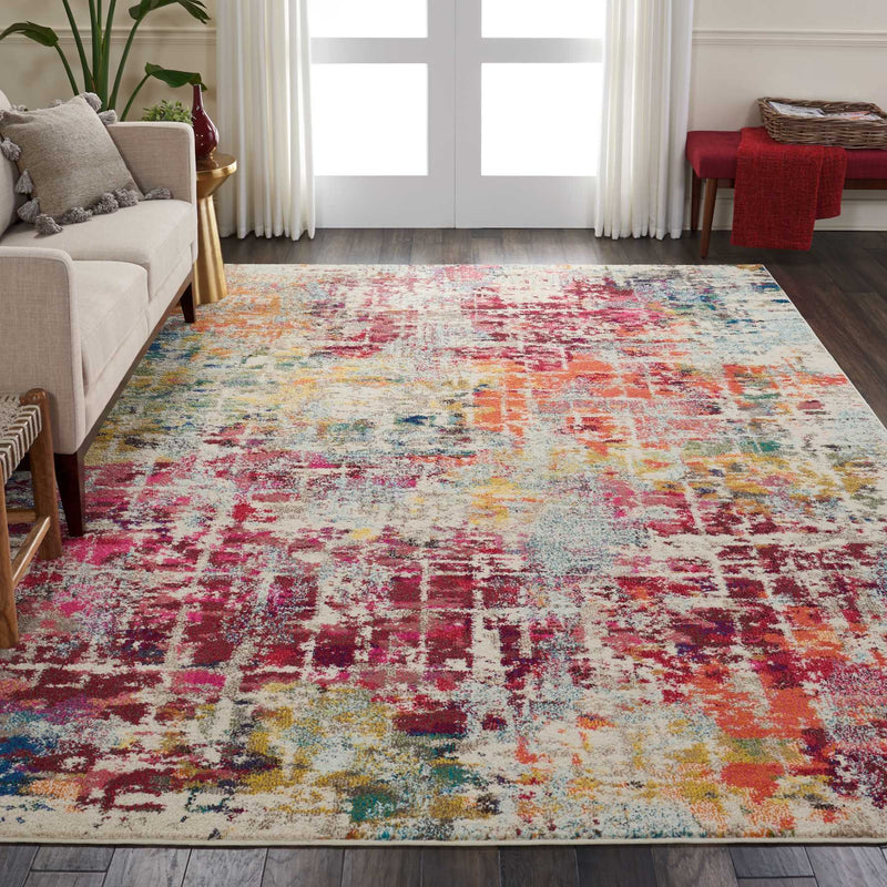 media image for celestial pink multicolor rug by nourison 99446462527 redo 4 266