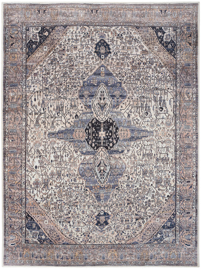 product image for grand washables ivory blue rug by nourison 99446110428 redo 8 10