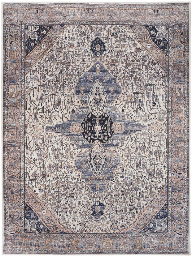grand washables ivory blue rug by nourison 99446110428 redo 8