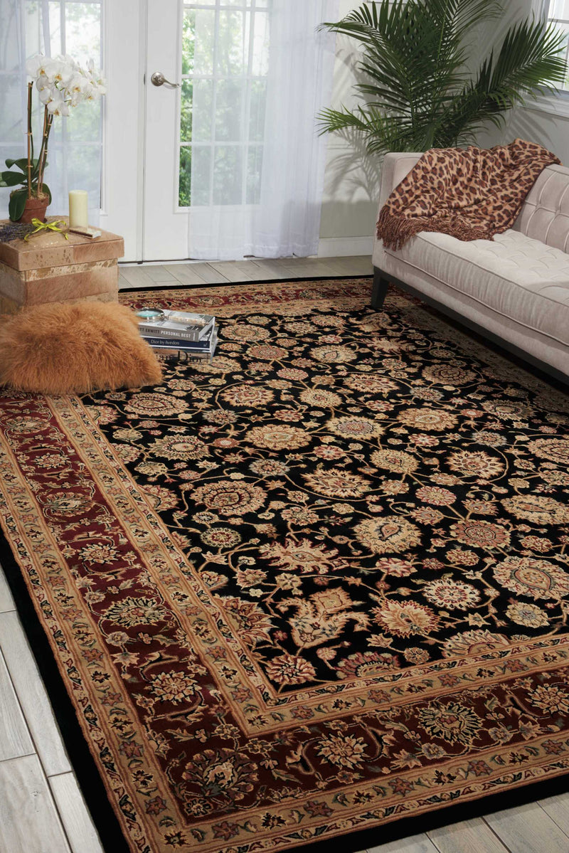 media image for nourison 2000 hand tufted black rug by nourison nsn 099446857781 9 242