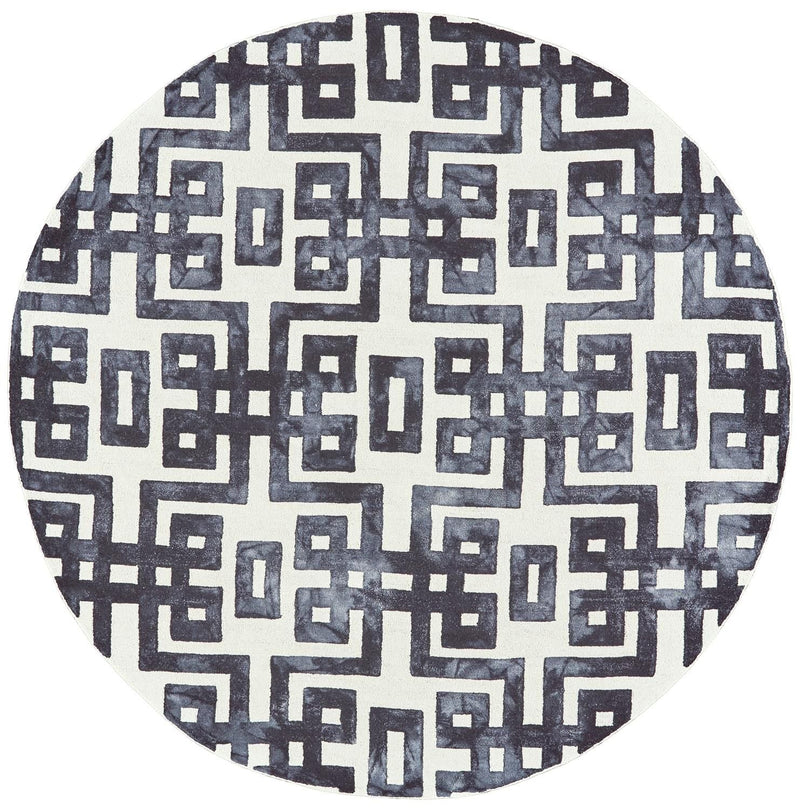 media image for Marengo Hand Tufted Black and Ivory Rug by BD Fine Flatshot Image 1 25