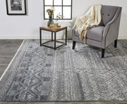 Eckhart Hand Knotted Gray and Blue Rug by BD Fine Roomscene Image 1
