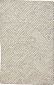Fadden Hand Tufted Ivory and Tan Rug by BD Fine Flatshot Image 1
