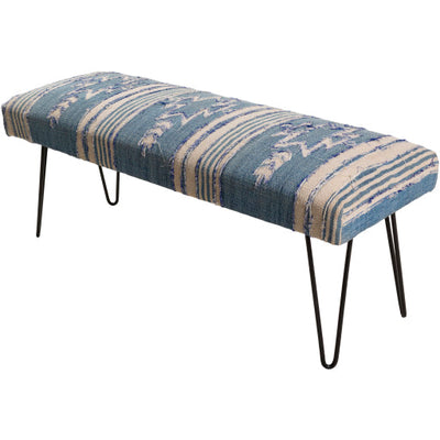 product image for Batu Cotton Upholstered Bench in Various Colors Flatshot Image 39