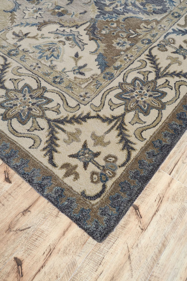 Botticino Blue and Gray Rug by BD Fine Corner Image 1
