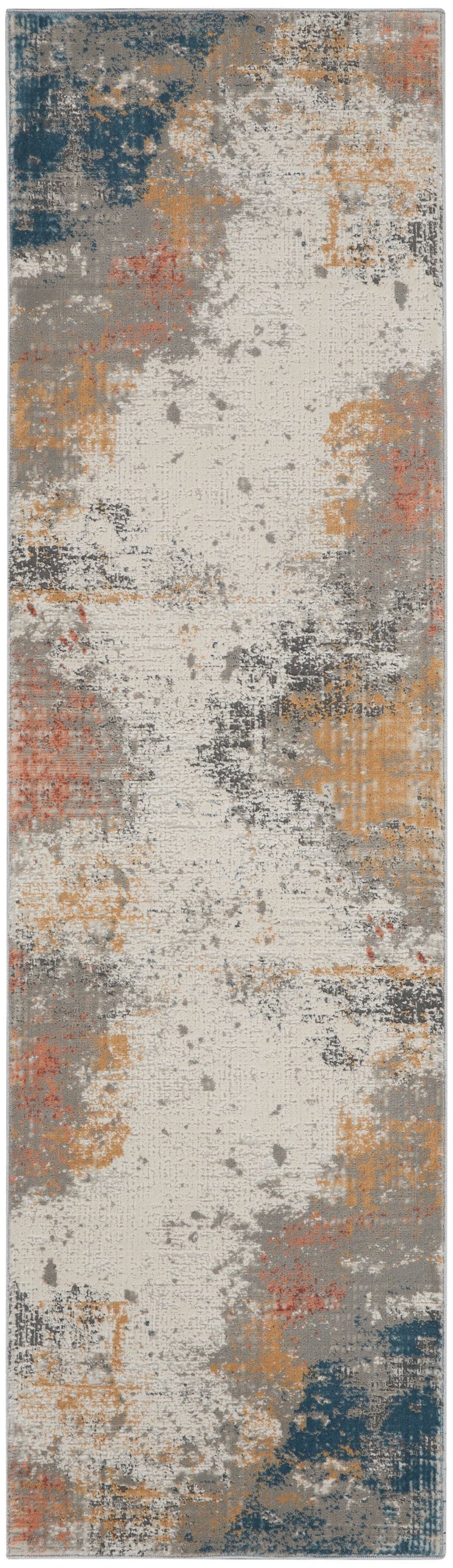 media image for rustic textures grey blue rug by nourison 99446799159 redo 3 274