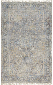 Ramey Hand Woven Blue and Gray Rug by BD Fine Flatshot Image 1