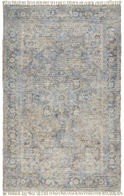 product image for Ramey Hand Woven Blue and Gray Rug by BD Fine Flatshot Image 1 11