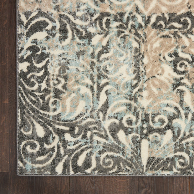 marmara charcoal teal ivory rug by nourison nsn 099446883650 3