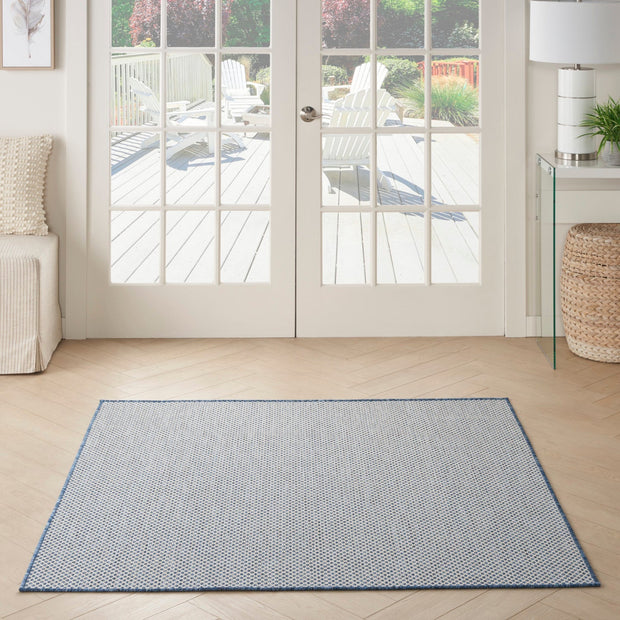 Nourison Home Courtyard Ivory Blue Modern Rug By Nourison Nsn 099446161444 22