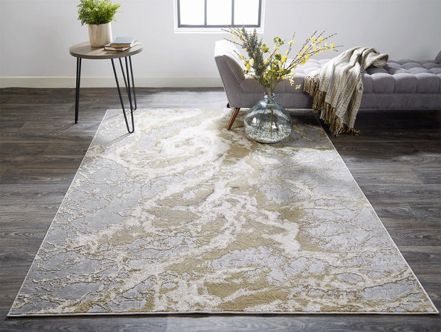 Tripoli Gray and Beige Rug by BD Fine Roomscene Image 1