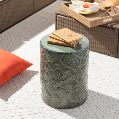 product image for Bishop Indoor/Outdoor Ceramic Garden Stool in Various Colors Styleshot 2 Image 53