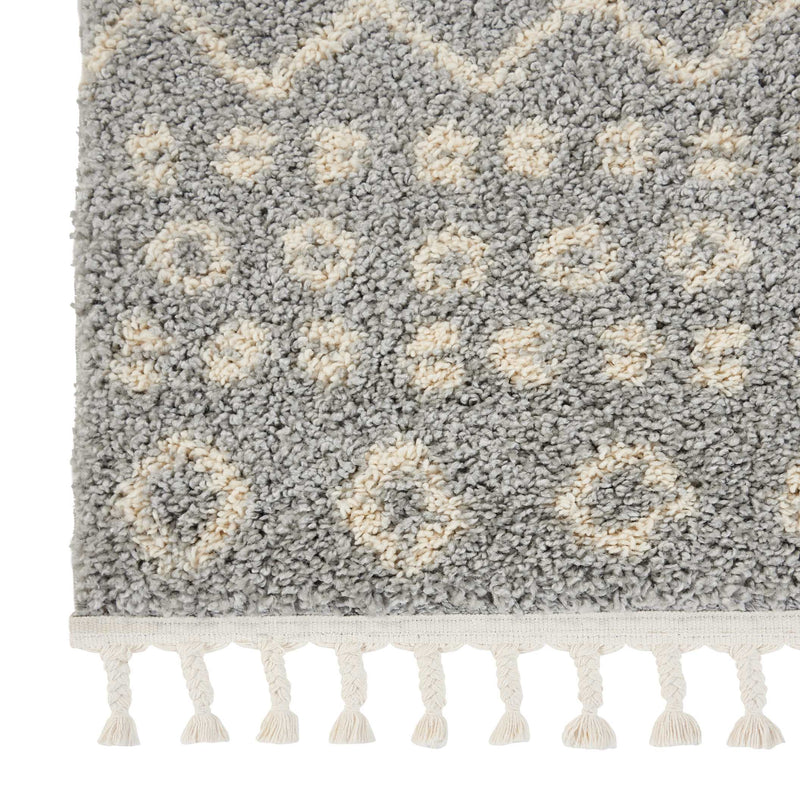 media image for moroccan shag silver rug by nourison nsn 099446462329 5 255