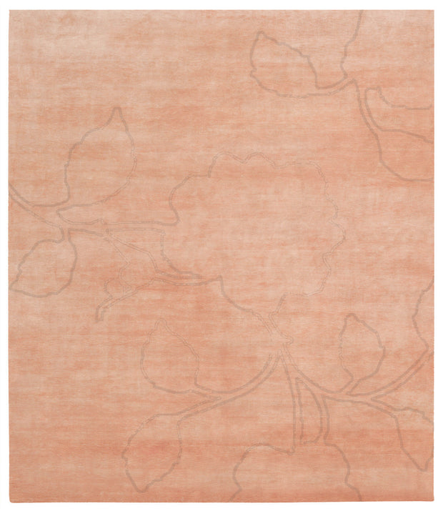 Bellagio Ruby Hand Knotted Rug in Orange design by Second Studio