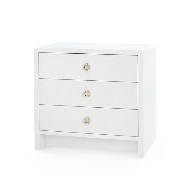 Bryant 3-Drawer Linen Side Table in Various Colors
