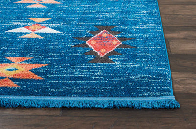 product image for south western blue rug by nourison nsn 099446401694 4 6