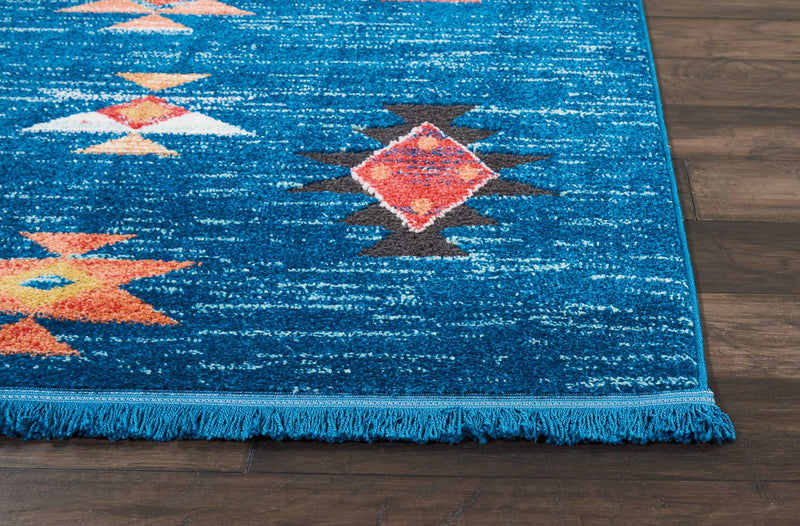 media image for south western blue rug by nourison nsn 099446401694 4 229