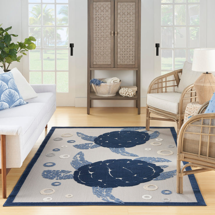 aloha navy blue rug by nourison nsn 099446136022 9