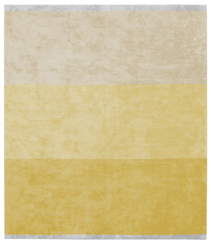 Byred Yama Hand Knotted Rug in Yellow design by Second Studio