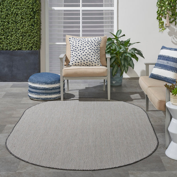 Nourison Home Courtyard Ivory Charcoal Modern Rug By Nourison Nsn 099446162199 25