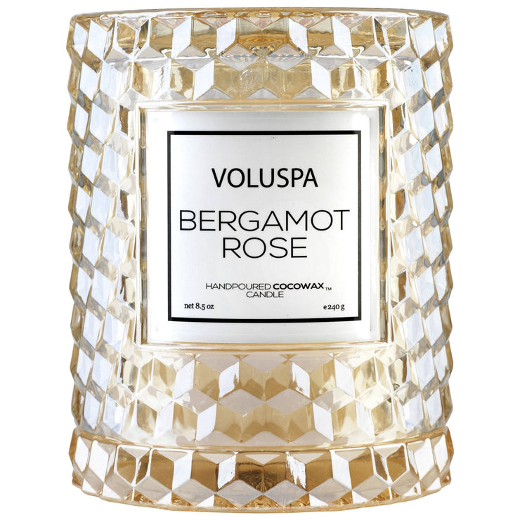 Icon Cloche Cover Candle in Bergamot Rose design by Voluspa