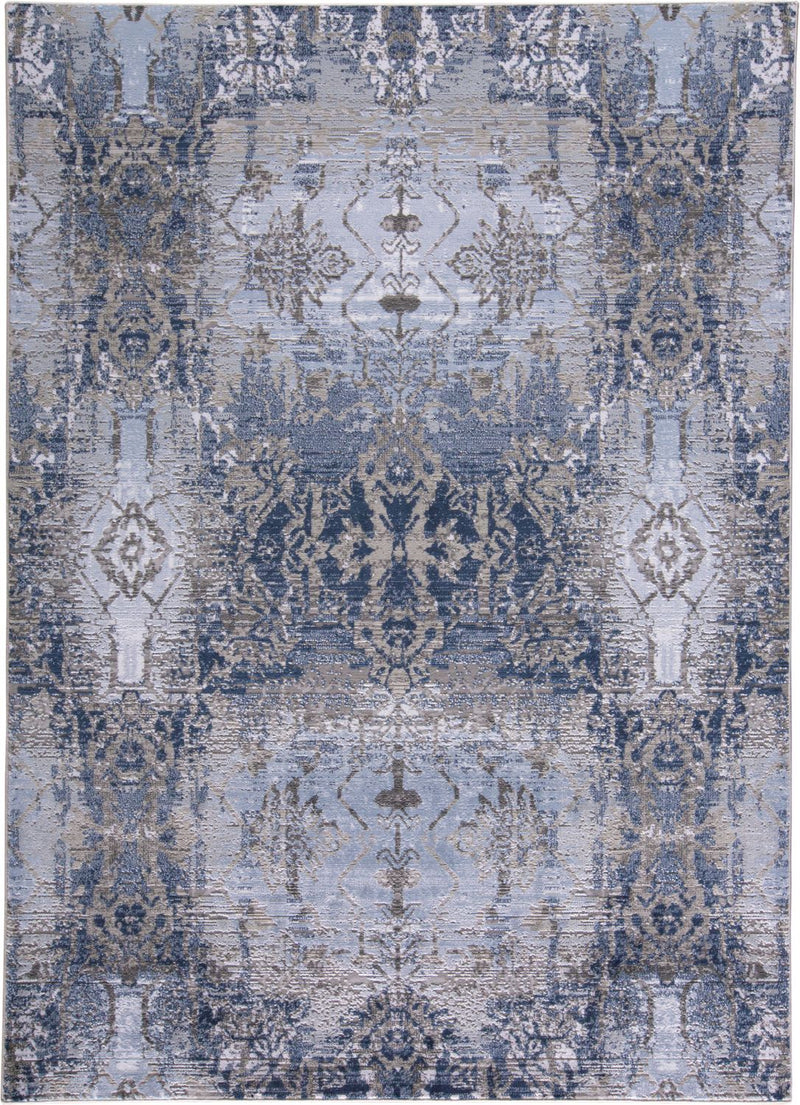 media image for Javers Ice Blue and Navy Rug by BD Fine Flatshot Image 1 287