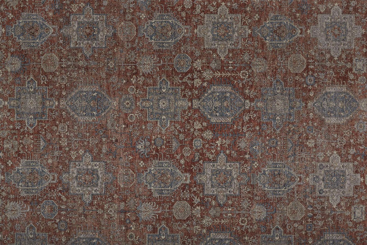 Gilford Rust and Blue Rug by BD Fine Texture Image 1