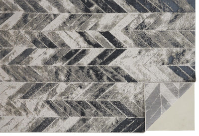 product image for Orin Silver and Black Rug by BD Fine Fold Image 1 65