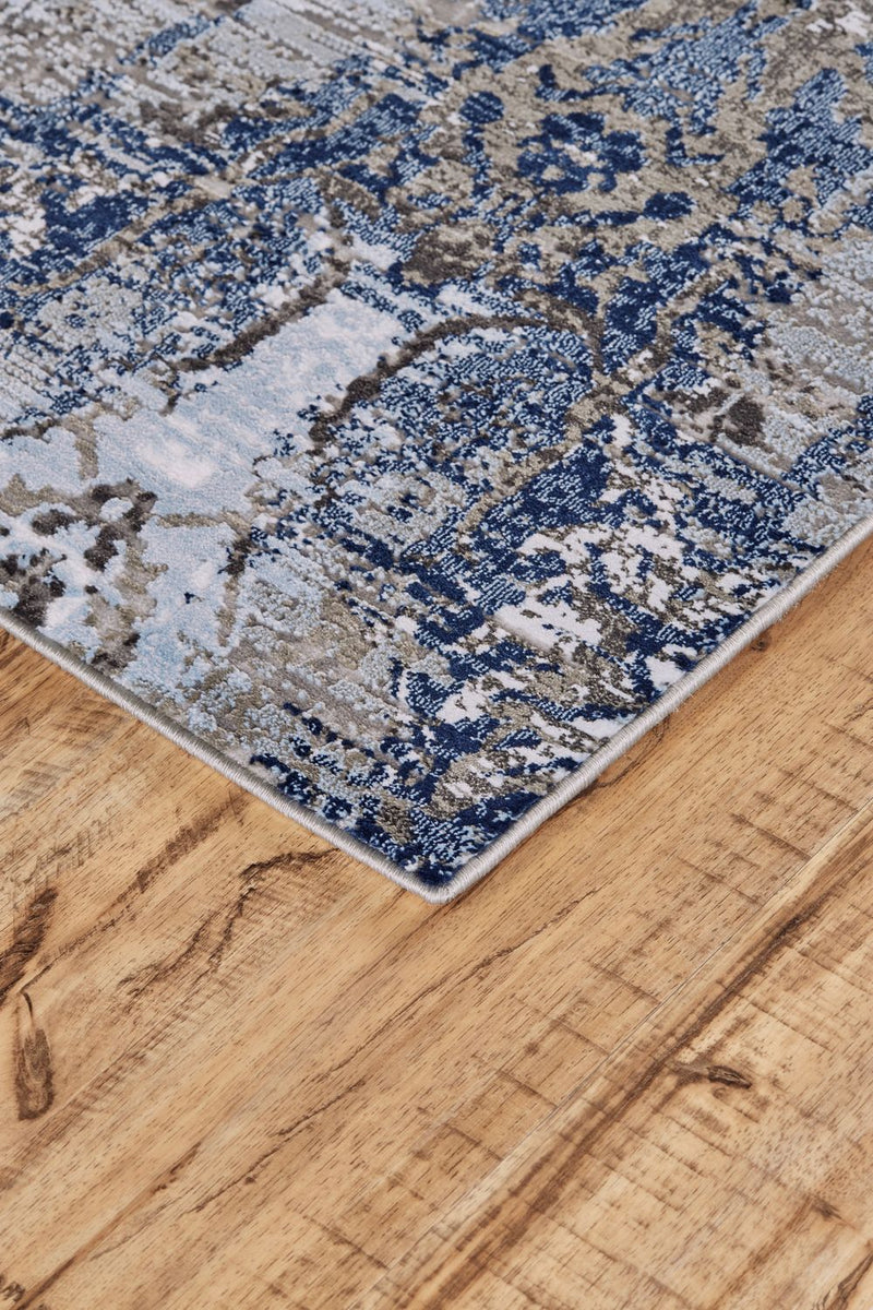 media image for Javers Ice Blue and Navy Rug by BD Fine Corner Image 1 227