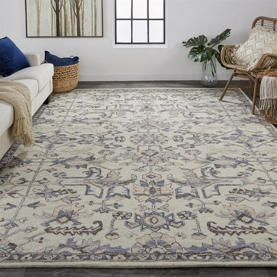 product image for Faris Hand Tufted Gray and Blue Rug by BD Fine Roomscene Image 1 74