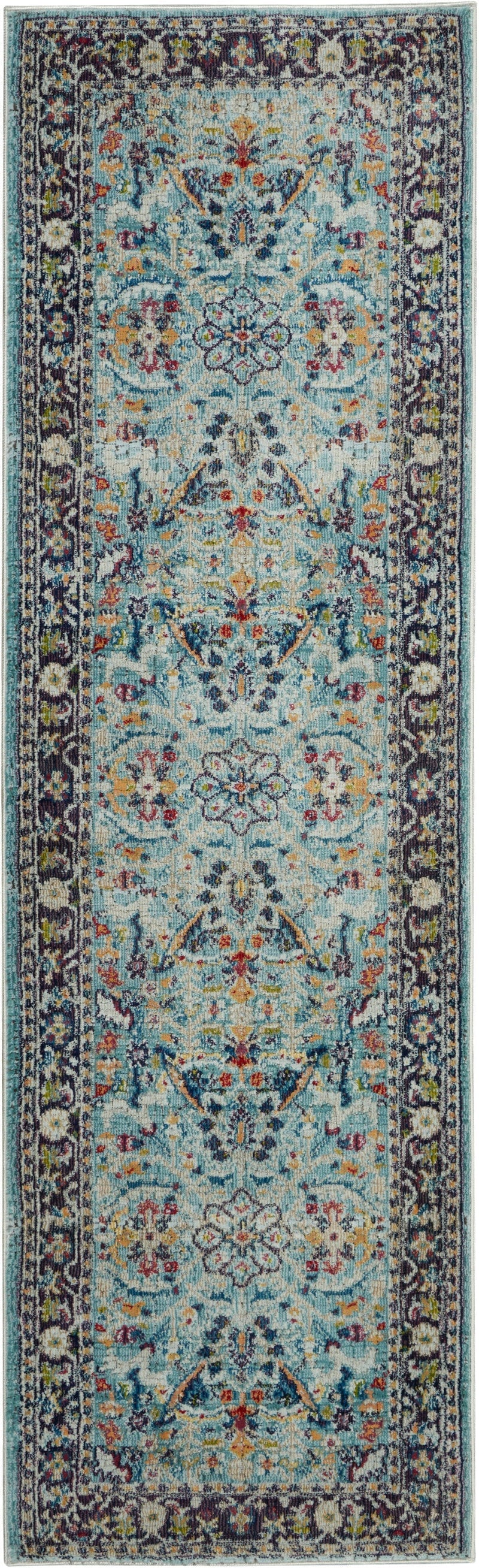 media image for ankara global teal multicolor rug by nourison 99446498366 redo 3 286