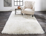 Roux Hand Tufted Ivory and White Rug by BD Fine Roomscene Image 1
