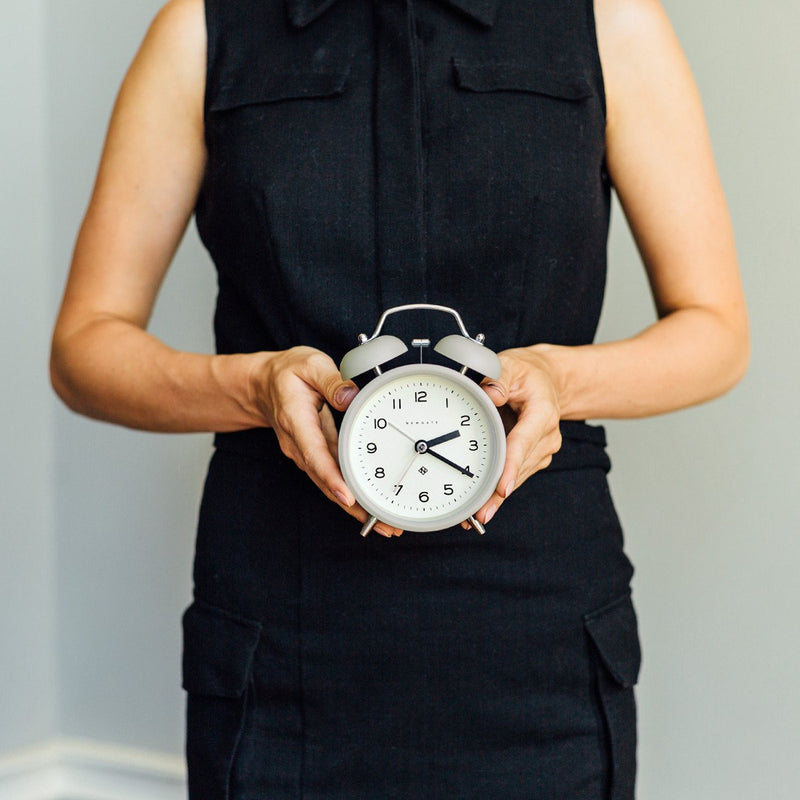 media image for Charlie Bell Echo Alarm Clock in Posh Grey 240
