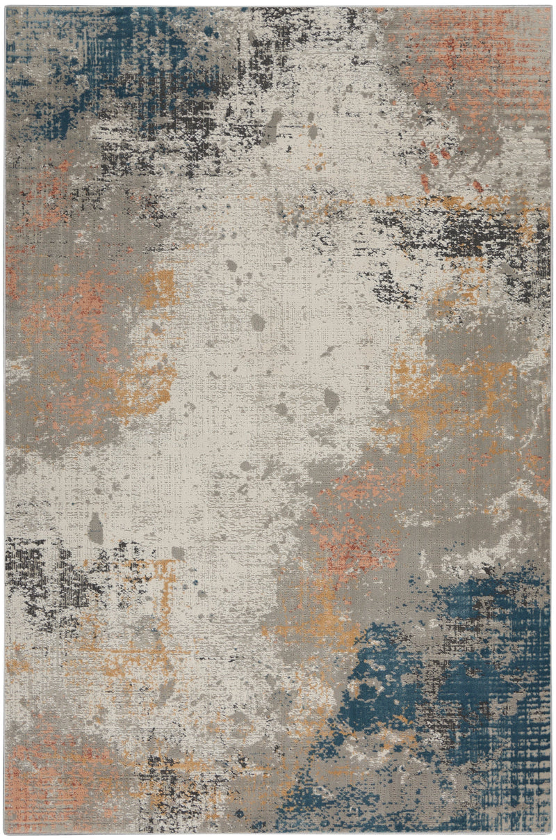 media image for rustic textures grey blue rug by nourison 99446799159 redo 1 228