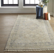 Ramey Hand Woven Tan and Gray Rug by BD Fine Roomscene Image 1