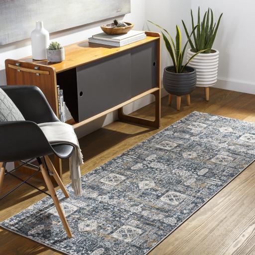 media image for Cardiff Teal Rug 229