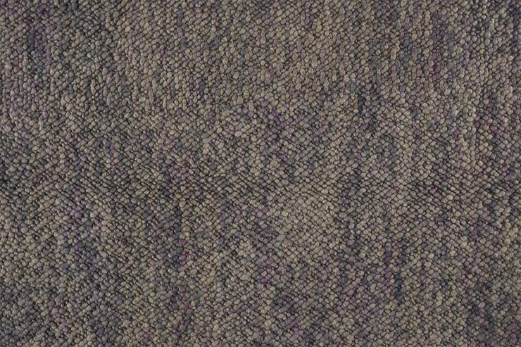 Genet Hand Woven Purple and Beige Rug by BD Fine Texture Image 1