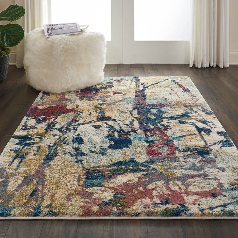 media image for fusion cream multicolor rug by nourison 99446317049 redo 6 214