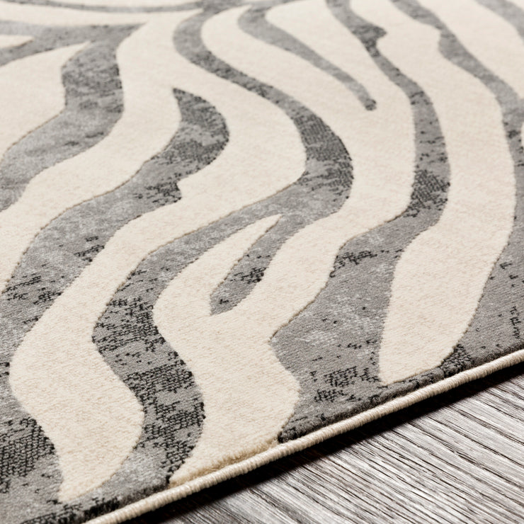 City Rug in Taupe & Light Gray