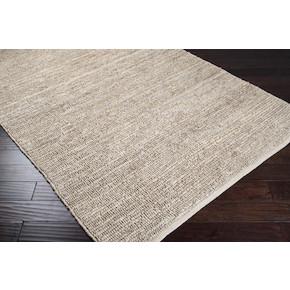 Continental Collection Jute Area Rug in Antique White