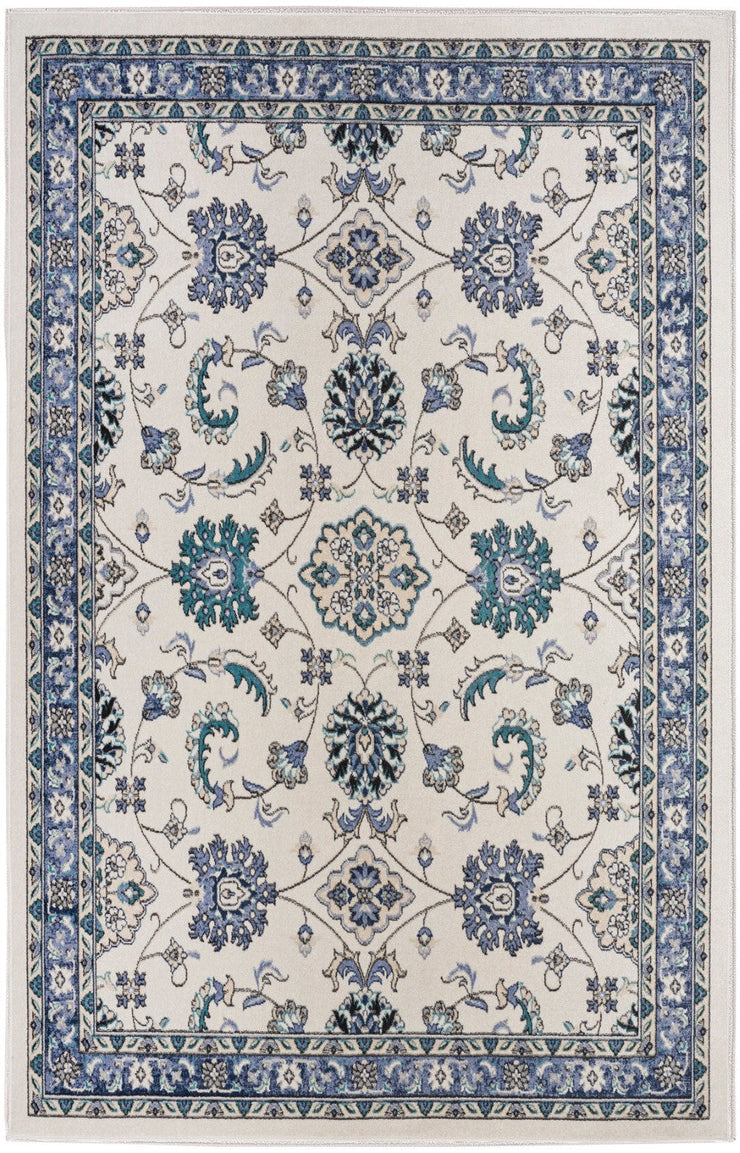 Nourison Essentials Indoor Outdoor Ivory Blue Persian Rug By Nourison Nsn 099446940971 1