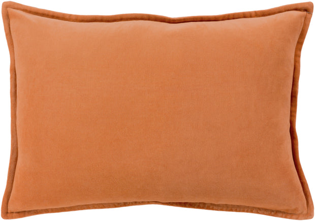 Cotton Velvet Velvet Pillow in Burnt Orange