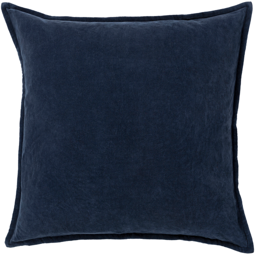 Cotton Velvet Pillow in Charcoal