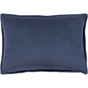 Cotton Velvet Pillow in Navy