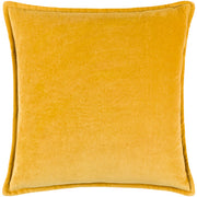 Cotton Velvet Cotton Mustard Pillow Flatshot Image
